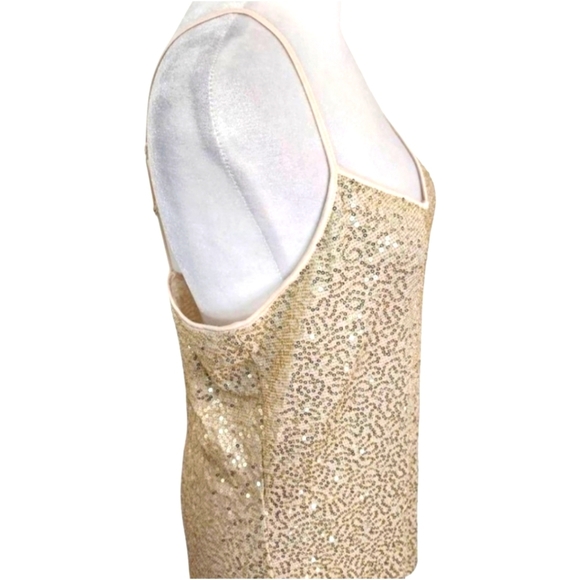 Express NWT Gold Sequin Camisole Tank - Picture 3 of 5